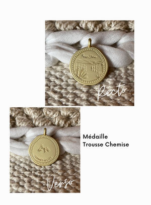 Médaille + ruban print LEO ORANGE